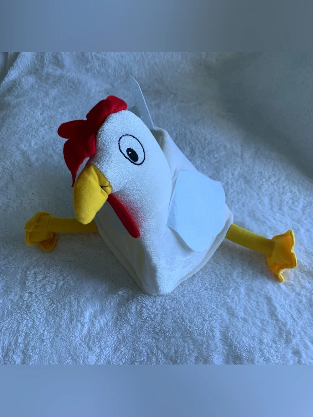 Hilarious Plush Chicken Costume Hat with Hanging Legs